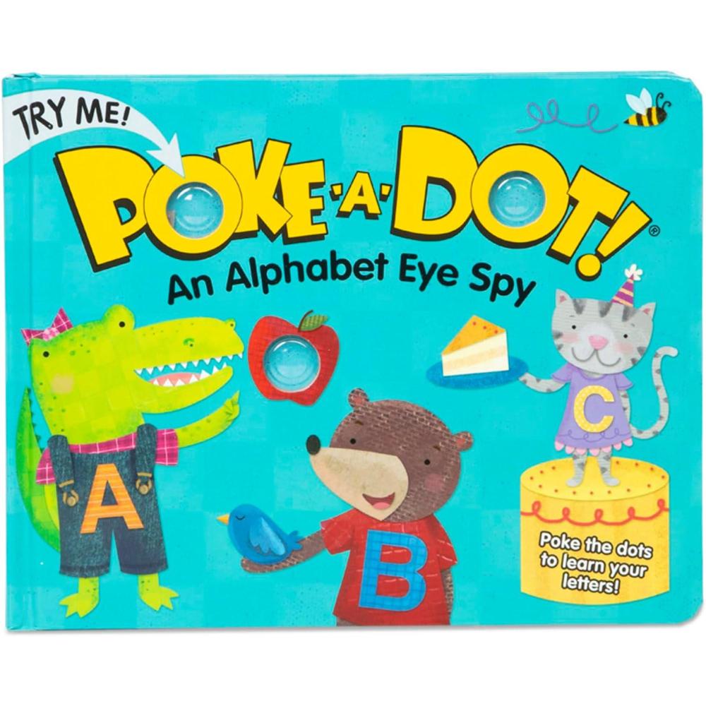 imageMelissa ampamp Doug PokeaDot an Alphabet Eye Spy Interactive Childrens Board Book with Buttons to Pop Educational Sensory Toy for Toddlers ampamp Preschoolers Ages 3  FSC Certified