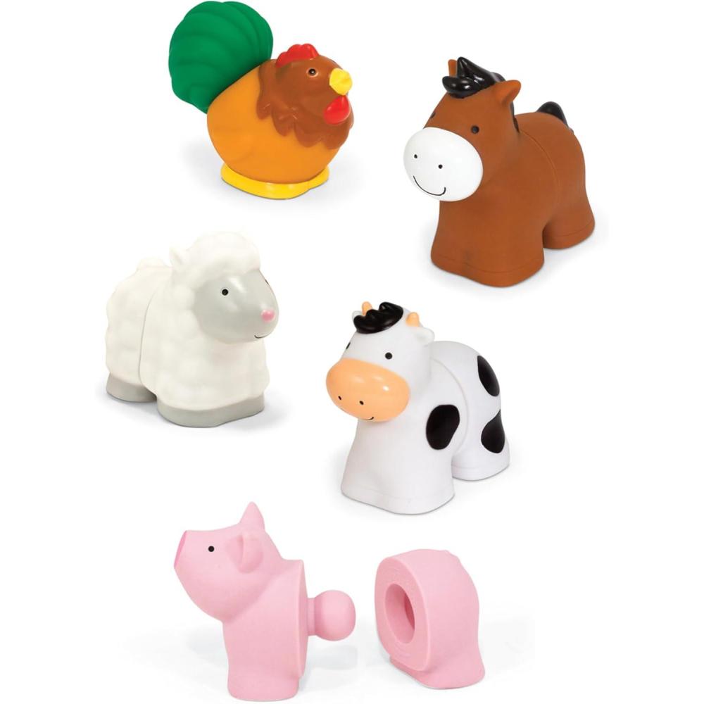 imageMelissa ampamp Doug Pop Blocs Farm Animals Educational Baby Toy  10 Linkable PiecesBaby Toy