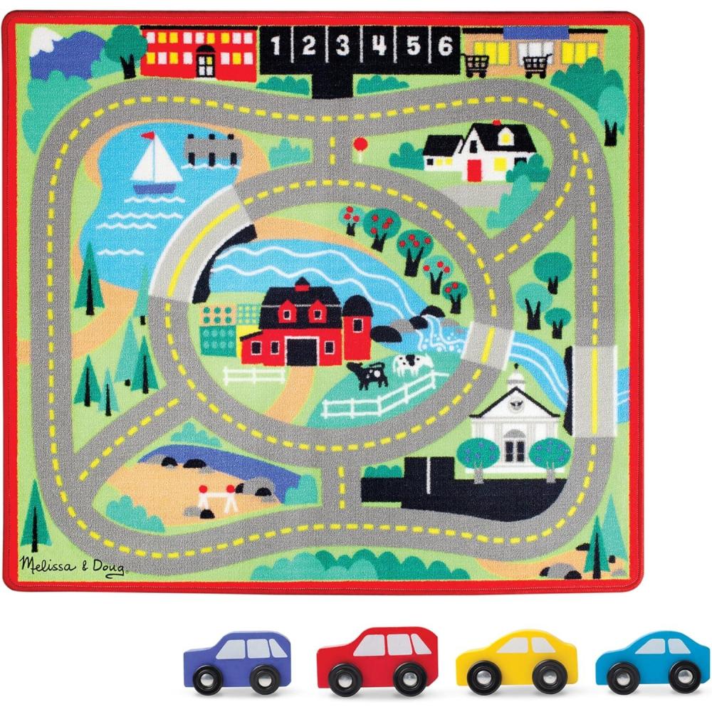 imageMelissa ampamp Doug Round The Town Road Rug FFP
