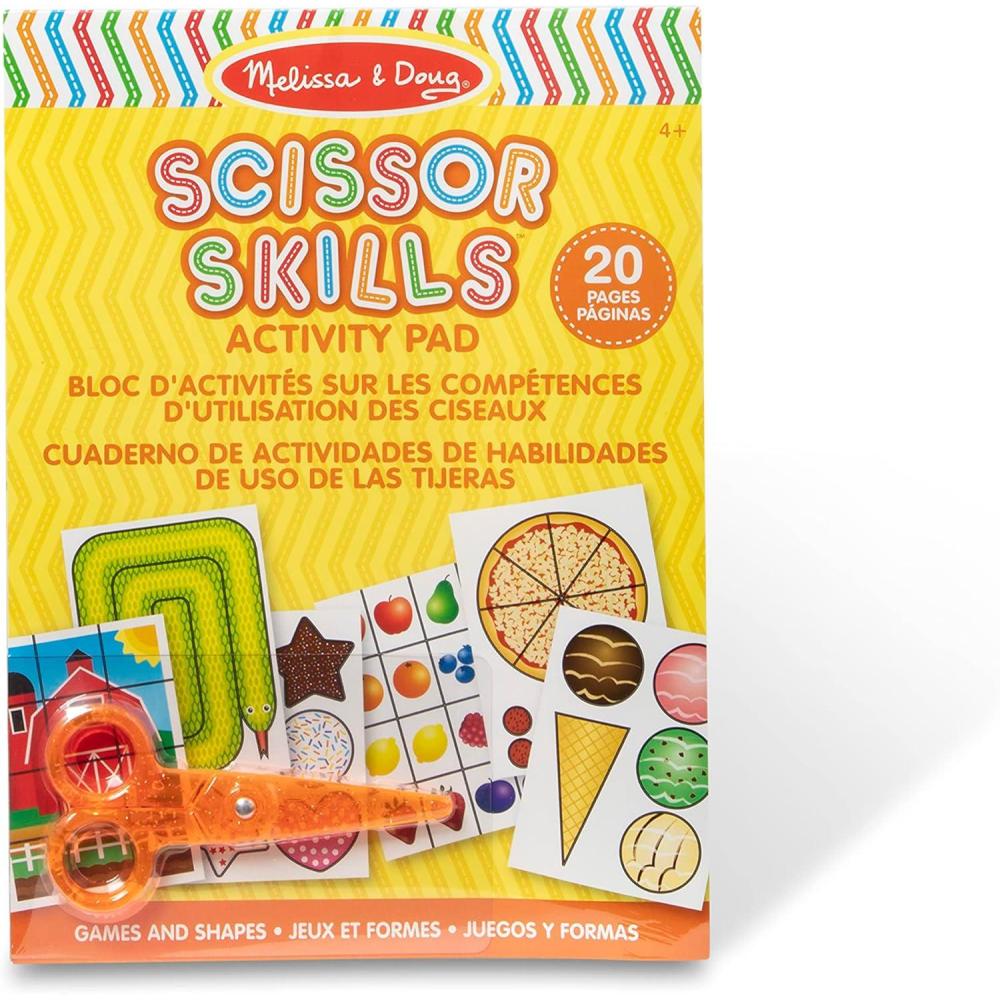 imageMelissa ampamp Doug Scissor Skills Activity Book With Pair of ChildSafe Scissors 20 Pages  FSC Certified