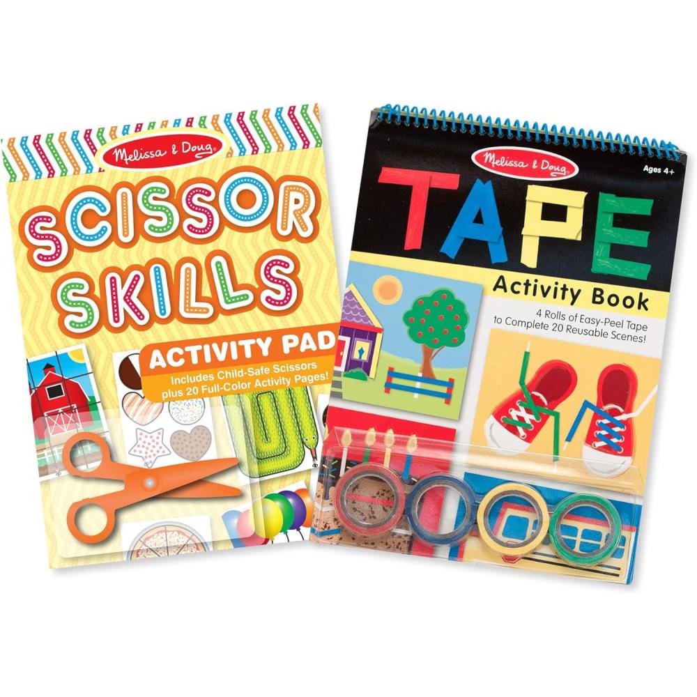 imageMelissa ampamp Doug Scissor Skills and Tape Activity Books Set