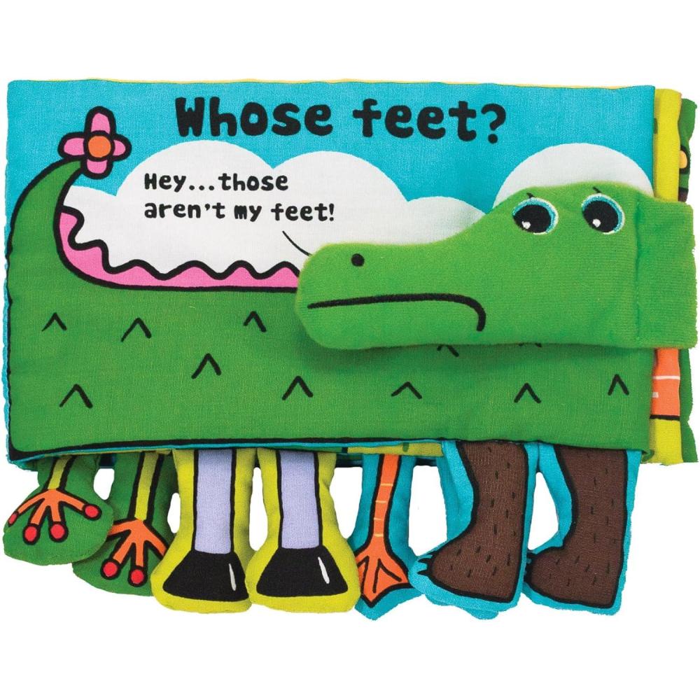 imageMelissa ampamp Doug Soft Activity Baby Book  Whose Feet Sensory Toys for Toddlers Travel Toys for Toddlers Boys and Girls