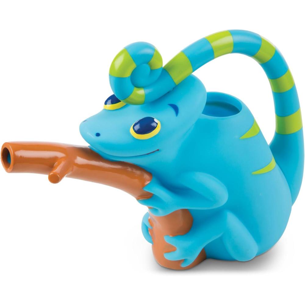 imageMelissa ampamp Doug Sunny Patch Camo Chameleon Watering Can with Tail Handle and BranchShaped Spout