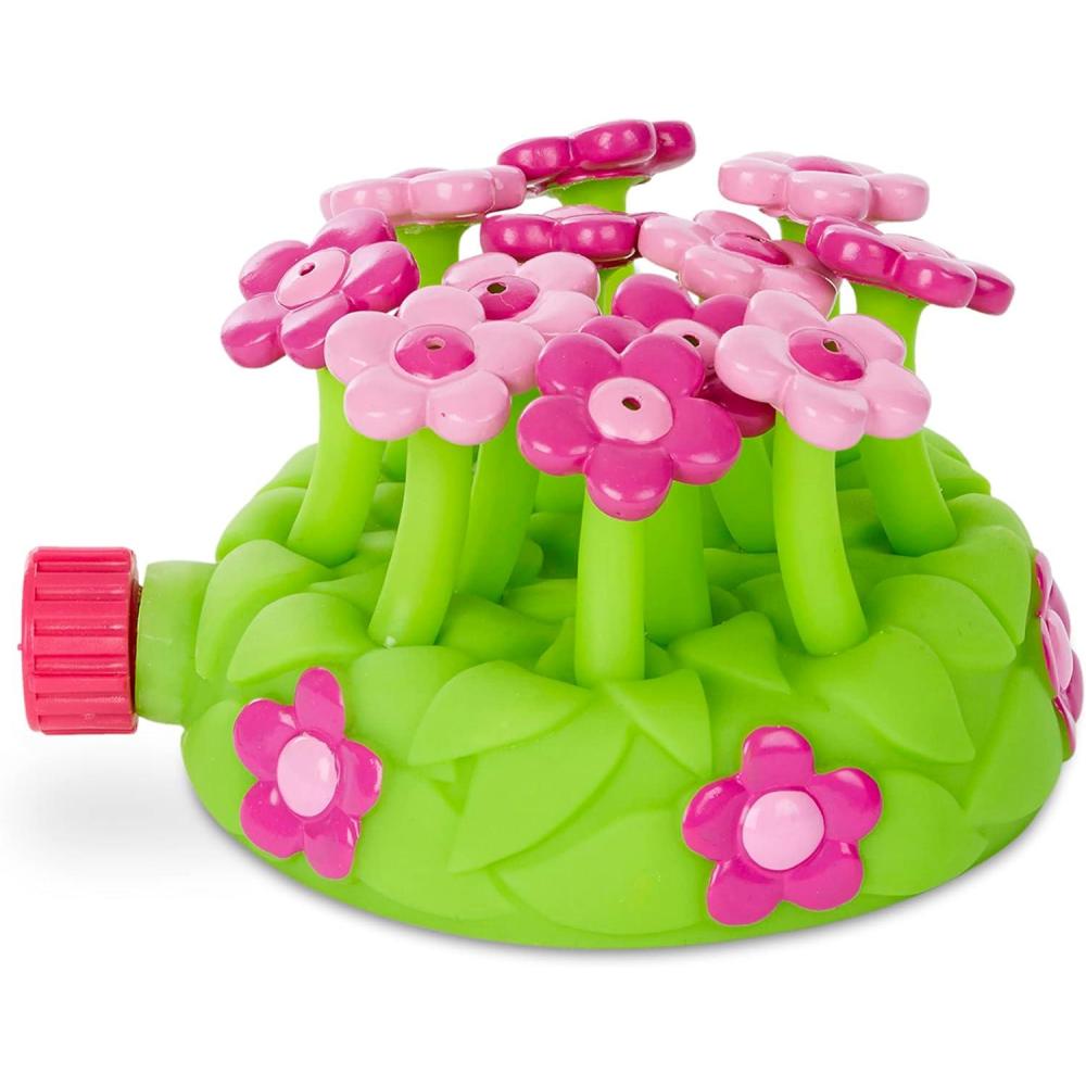 imageMelissa ampamp Doug Sunny Patch Pretty Petals Flower Sprinkler Toy with Hose Attachment