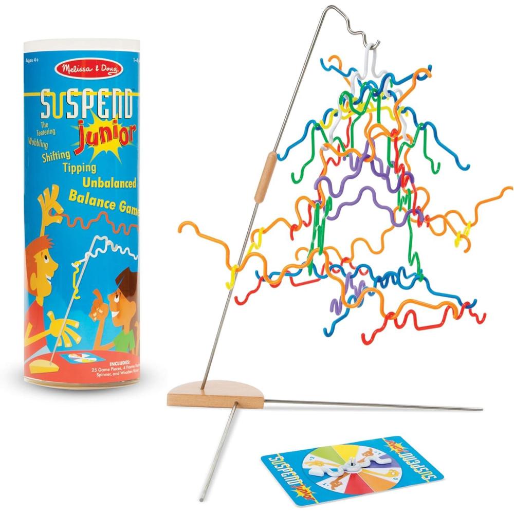 imageMelissa ampamp Doug Suspend Junior Family Game 31 pcs Games for a Family Game Night Quick Games for 14 Players Ages 8