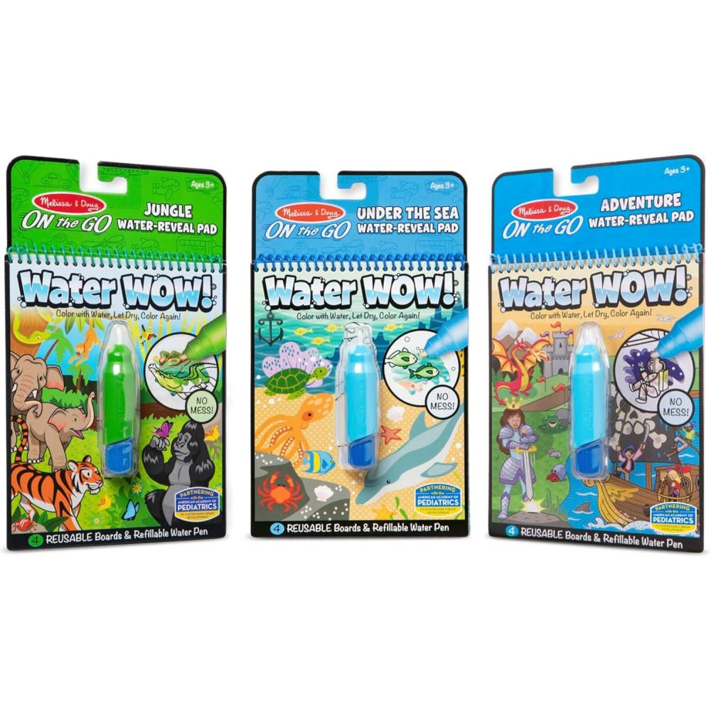 imageMelissa ampamp Doug Water Wow  Water Reveal Pad Bundle  Farm Safari ampamp Under The SeaBundle Jungle  Under The Sea  Adventure