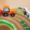 imageMelissa ampamp Doug 17Piece Wooden TakeAlong Tabletop Farm 4 Farm Vehicles Play Pieces Barn Grain House TakeAlong Pretend Play Toy Barn Toys for Toddlers Ages 1