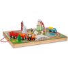 imageMelissa ampamp Doug 17Piece Wooden TakeAlong Tabletop Farm 4 Farm Vehicles Play Pieces Barn Grain House TakeAlong Pretend Play Toy Barn Toys for Toddlers Ages 1