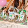 imageMelissa ampamp Doug 18Piece Wooden TakeAlong Tabletop Town 4 Rescue Vehicles Play Pieces Bridge
