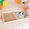 imageMelissa ampamp Doug 18Piece Wooden TakeAlong Tabletop Town 4 Rescue Vehicles Play Pieces Bridge