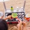 imageMelissa ampamp Doug 19Piece Deluxe Wooden Cooktop Set with Wooden Play Food Durable Pot and Pan