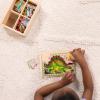 imageMelissa ampamp Doug 4in1 Wooden Dinosaur Jigsaw Puzzle Set 48 Pieces with Storage Box Toddler Puzzle Toy for Kids Ages 3  FSC CertifiedDinosaurs