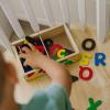 imageMelissa ampamp Doug 52 Wooden Alphabet Magnets in a Box  Uppercase and Lowercase Letters1 to 2 inches
