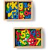 imageMelissa ampamp Doug 52 Wooden Alphabet Magnets in a Box  Uppercase and Lowercase Letters1 to 2 inches