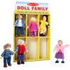 imageMelissa ampamp Doug 7Piece Poseable Wooden Doll Family for Dollhouse 24 inches Each