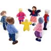 imageMelissa ampamp Doug 7Piece Poseable Wooden Doll Family for Dollhouse 24 inches Each
