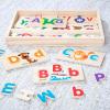imageMelissa ampamp Doug ABC Picture Boards  Educational Toy with 13 DoubleSided Wooden Boards and 52 Letters