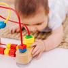 imageMelissa ampamp Doug Abacus  Classic Wooden Educational Counting Toy With 100 BeadsFirst Bead Maze