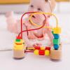imageMelissa ampamp Doug Abacus  Classic Wooden Educational Counting Toy With 100 BeadsFirst Bead Maze