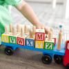 imageMelissa ampamp Doug Alphabet Blocks Wooden Truck Educational Toy