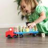 imageMelissa ampamp Doug Alphabet Blocks Wooden Truck Educational Toy