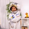 imageMelissa ampamp Doug Astronaut Costume Role Play Space Set 5Piece  Jumpsuit Helmet Gloves Name Tag  Pretend Astronaut Outfit with Realistic Accessories Kids Dress Up for Toddlers ampamp Children Ages 3