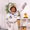 imageMelissa ampamp Doug Astronaut Costume Role Play Space Set 5Piece  Jumpsuit Helmet Gloves Name Tag  Pretend Astronaut Outfit with Realistic Accessories Kids Dress Up for Toddlers ampamp Children Ages 3