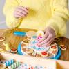 imageMelissa ampamp Doug Birthday Party Cake  Wooden Play Food with MixnMatch Toppings and 7 Candles