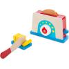 imageMelissa ampamp Doug Bread and Butter Toaster Set 9 pcs  Wooden Play Food and Kitchen Accessories