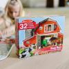 imageMelissa ampamp Doug Busy Barn Shaped Jumbo Jigsaw Floor Puzzle 32 pcs 2 x 3 feet  FSC CertifiedFloor Puzzle