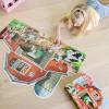 imageMelissa ampamp Doug Busy Barn Shaped Jumbo Jigsaw Floor Puzzle 32 pcs 2 x 3 feet  FSC CertifiedFloor Puzzle