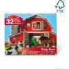 imageMelissa ampamp Doug Busy Barn Shaped Jumbo Jigsaw Floor Puzzle 32 pcs 2 x 3 feet  FSC CertifiedFloor Puzzle