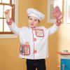 imageMelissa ampamp Doug Chef Role Play Costume DressUp Set 8Piece  Chefs Jacket Hat Name Tag  Pretend Chef Dress up Outift with Realistic Accessories Kids Dress Up for Toddlers ampamp Children Ages 3Standard Packaging