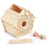 imageMelissa ampamp Doug Created by Me Birdhouse BuildYourOwn Wooden Craft Kit1 Count Pack of 1