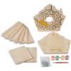 imageMelissa ampamp Doug Created by Me Birdhouse BuildYourOwn Wooden Craft Kit1 Count Pack of 2