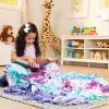 imageMelissa ampamp Doug Created by Me Butterfly Fleece Quilt NoSew Craft Kit 48 Squares 4 feet x 5 feet