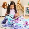 imageMelissa ampamp Doug Created by Me Butterfly Fleece Quilt NoSew Craft Kit 48 Squares 4 feet x 5 feet