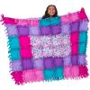 imageMelissa ampamp Doug Created by Me Flower Fleece Quilt NoSew Craft Kit 48 squares 4 feet x 5 feet