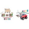 imageMelissa ampamp Doug Created by Me Paint ampamp Decorate Your Own Wooden Vehicles Craft Kit For Kids 2 Pack  Monster Truck TrainTruck  Train