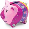 imageMelissa ampamp Doug Created by Me Piggy Bank Craft Kit with 4 Pots of Paint Brush Glitter StickersOne Size
