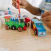 imageMelissa ampamp Doug DecorateYourOwn Wooden Craft Kits Set  Plane Train and Race Car