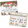 imageMelissa ampamp Doug Deluxe Letters and Numbers Wooden Stamp Set ABCs 123s With Activity Book 4Color Stamp Pad  FSC CertifiedABCs 123s