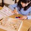 imageMelissa ampamp Doug Deluxe Letters and Numbers Wooden Stamp Set ABCs 123s With Activity Book 4Color Stamp Pad  FSC CertifiedABCs 123s