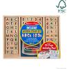 imageMelissa ampamp Doug Deluxe Letters and Numbers Wooden Stamp Set ABCs 123s With Activity Book 4Color Stamp Pad  FSC CertifiedABCs 123s