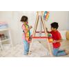 imageMelissa ampamp Doug Deluxe Magnetic Standing Art Easel with Chalkboard DryErase Board and 39 Letter and Number Magnets  FSC Certified