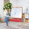 imageMelissa ampamp Doug Deluxe Magnetic Standing Art Easel with Chalkboard DryErase Board and 39 Letter and Number Magnets  FSC Certified
