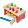imageMelissa ampamp Doug Deluxe Pounding Bench Wooden Preschool Learning Toy with Mallet100 x 50 x 42