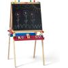 imageMelissa ampamp Doug Deluxe Standing Art Easel  DryErase Board Chalkboard Paper RollerStandard Packaging