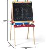 imageMelissa ampamp Doug Deluxe Standing Art Easel  DryErase Board Chalkboard Paper RollerStandard Packaging