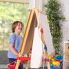 imageMelissa ampamp Doug Deluxe Standing Art Easel  DryErase Board Chalkboard Paper RollerStandard Packaging